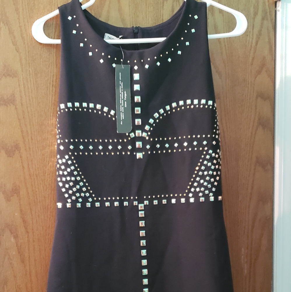 Black dress with studding